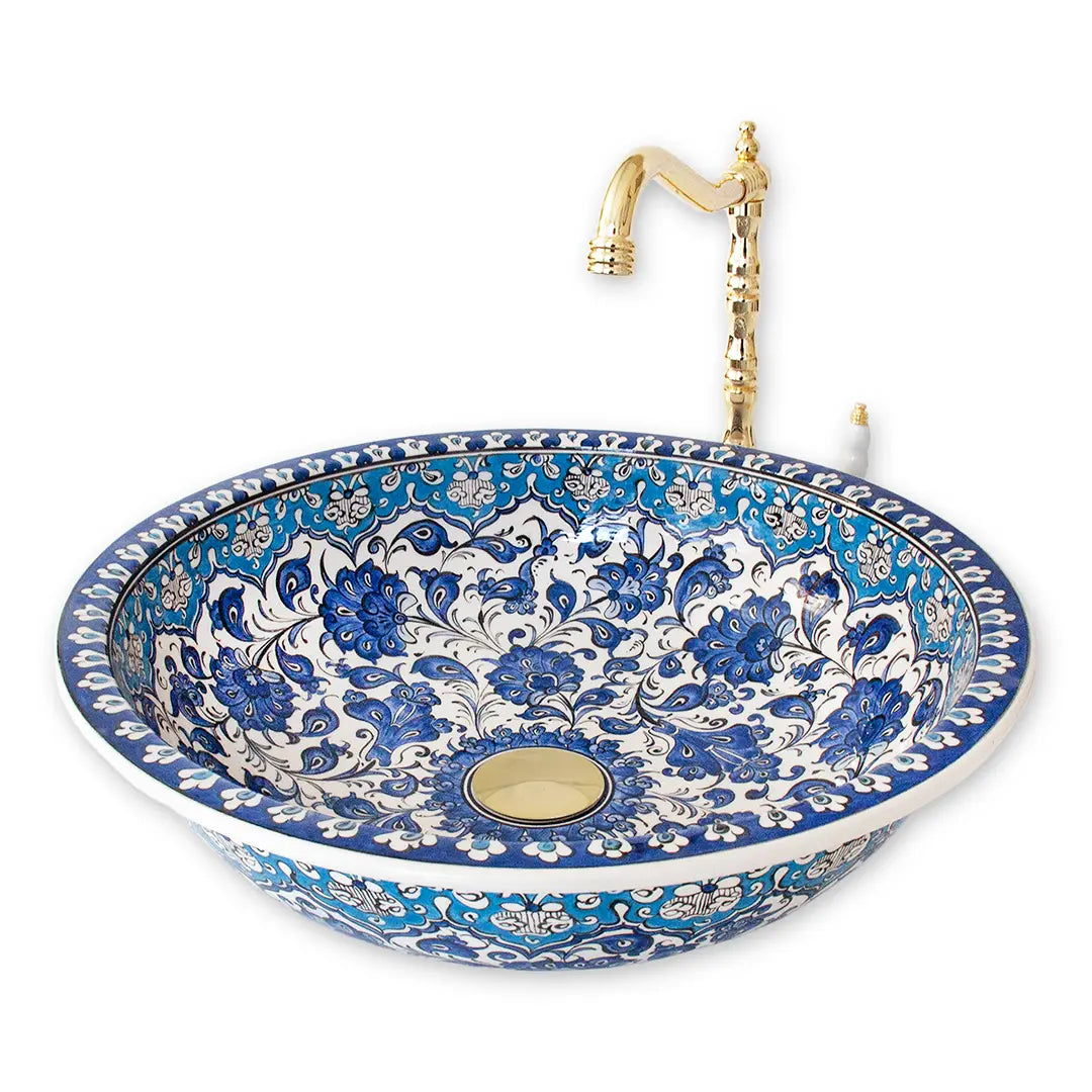 Athens Handmade Floral Basin