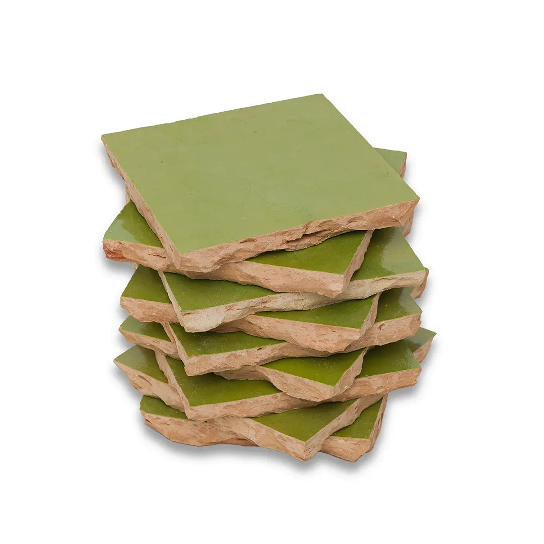 Moss Zellige Tiles Floor
