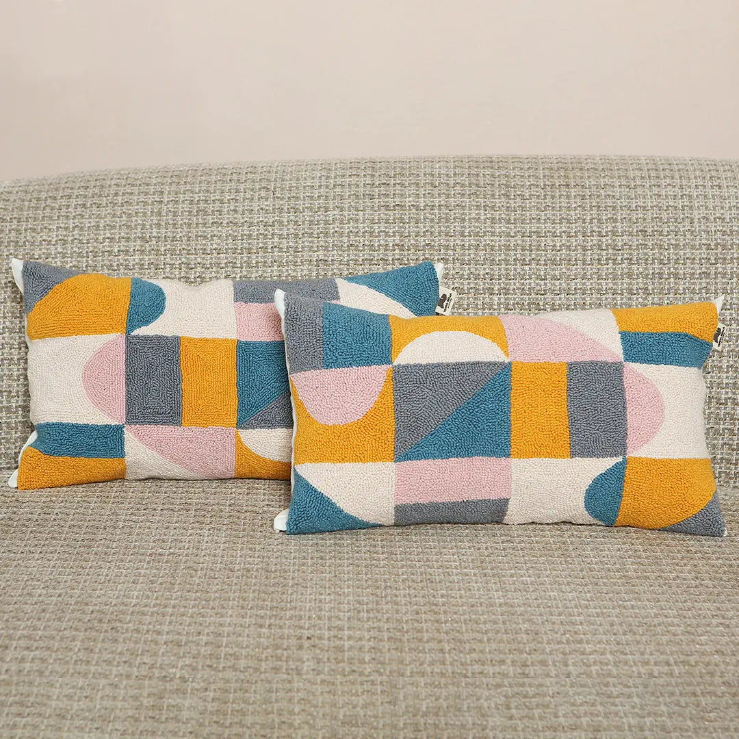 Geometric Colourful Cushion Cover