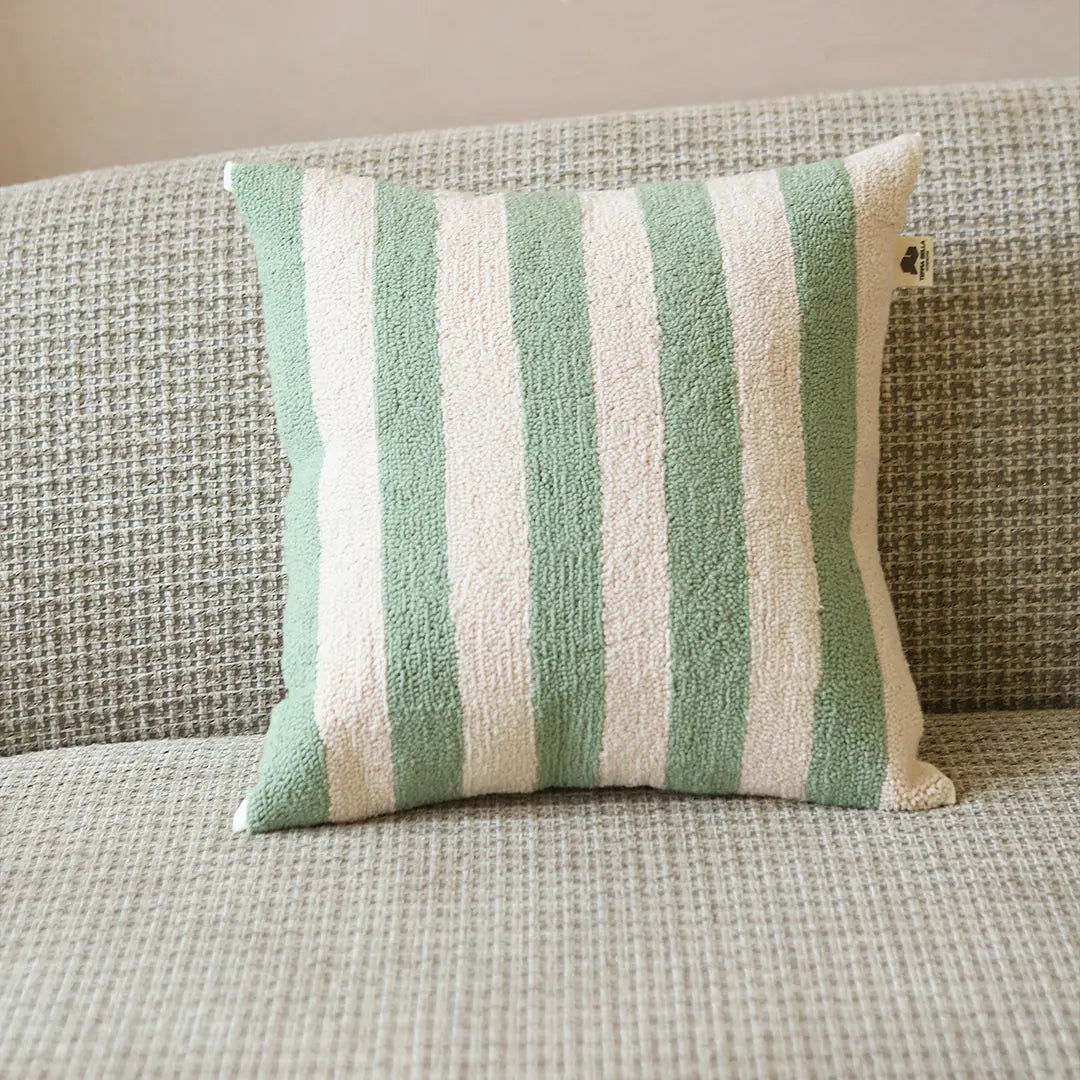 Green-Stripes-Cushion-Cover-Terra-Bella-Interiors