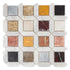 Mixed Marble Square Mosaic Tiles with colourful natural stone inserts