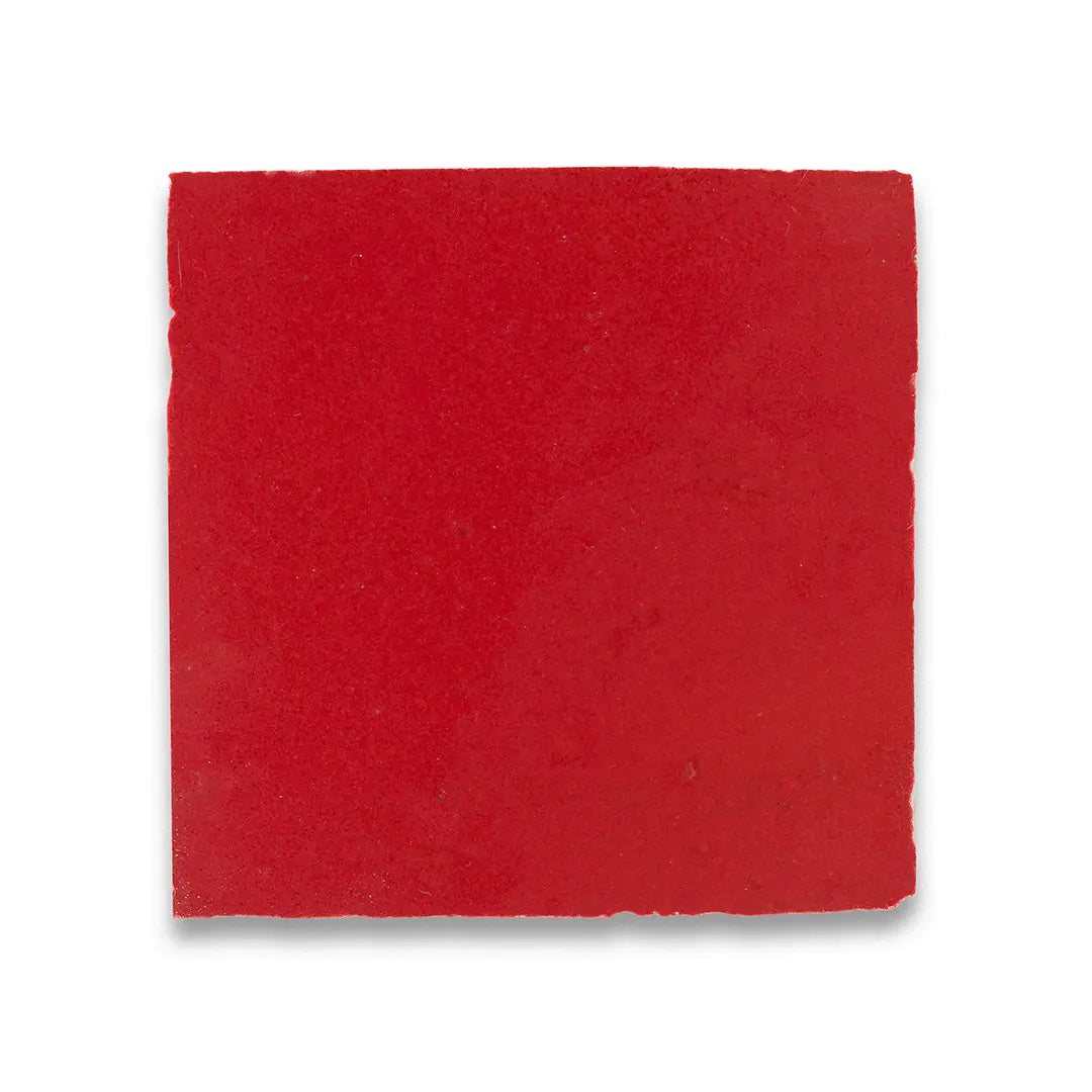 Red Fire Zellige Tiles For Kitchen