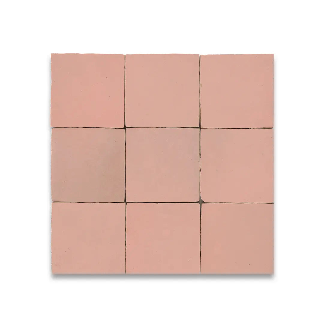 Terra Bella Interiors Salmon Pink Zellige Tiles
