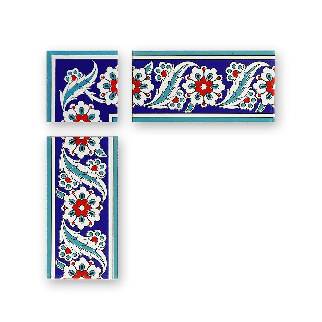Turkish Tile Border | Handmade Ceramic – Terra Bella Interiors