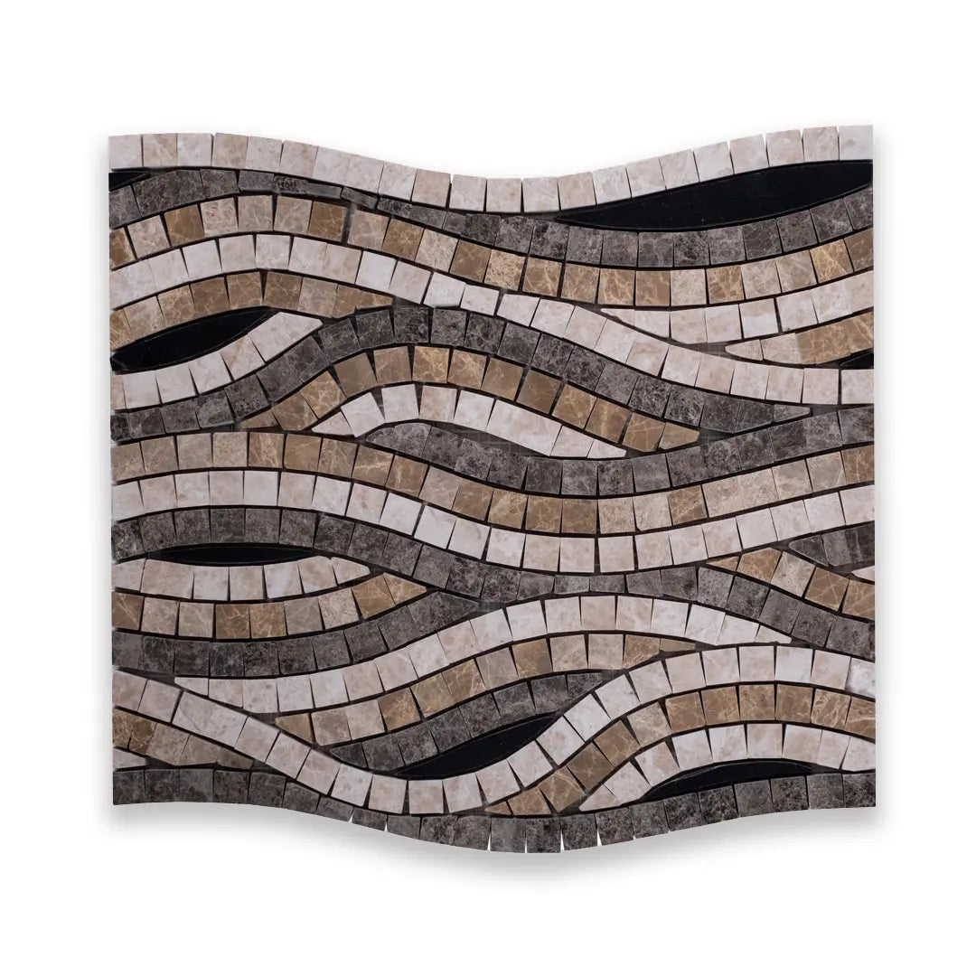 Wave Marble Mosaic Tiles