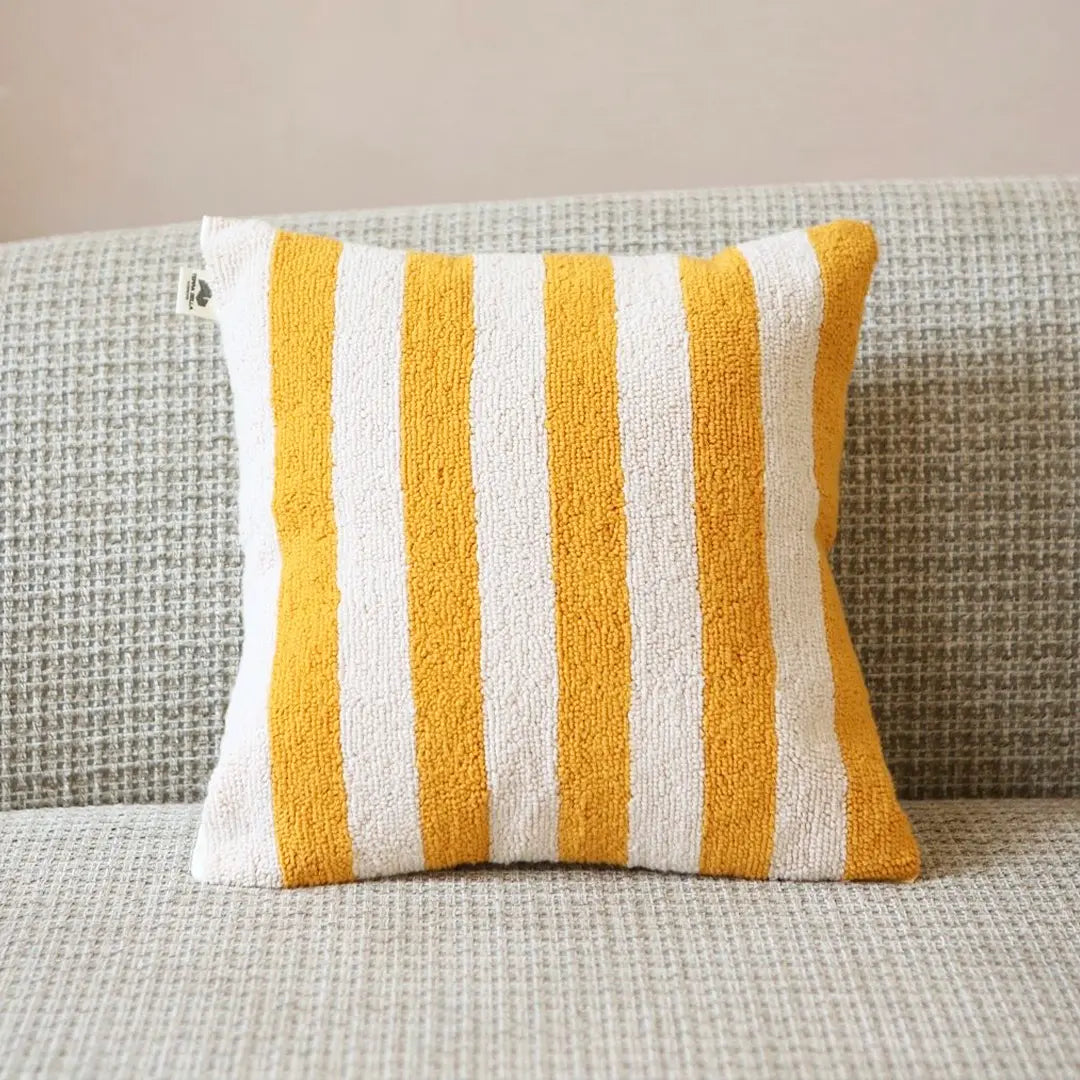 yellow-stripes-cushion-cover